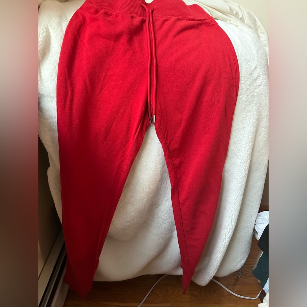 Red sweatpants, S size